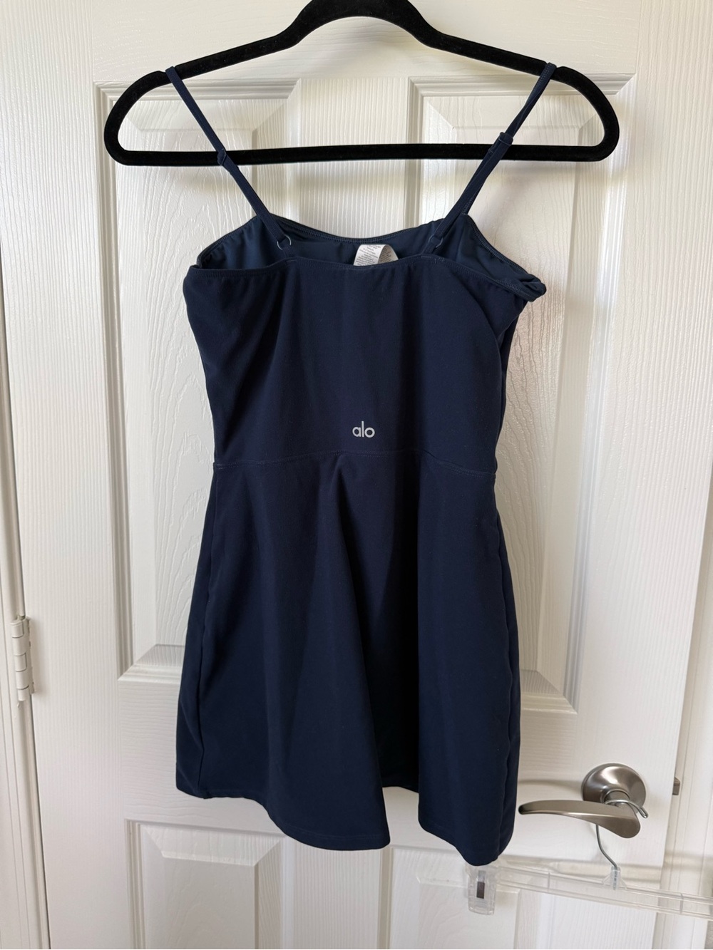 ALO Yoga Navy Spaghetti-Strap Athletic Dress
